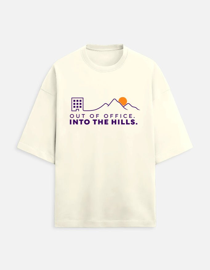 Out of Office Into the Hills Oversized Travel Tee | Khojo - Travel T-Shirts - Khojo Store