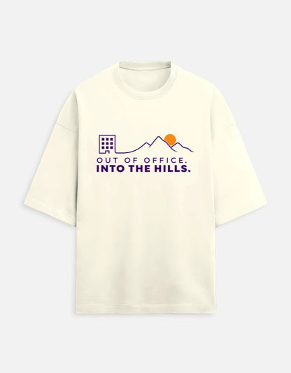 Out of Office Into the Hills Oversized Travel Tee | Khojo - Travel T-Shirts - Khojo Store