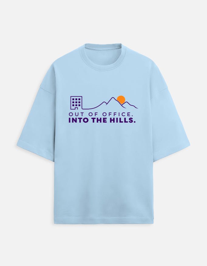 Out of Office Into the Hills Oversized Travel Tee | Khojo - Travel T-Shirts - Khojo Store