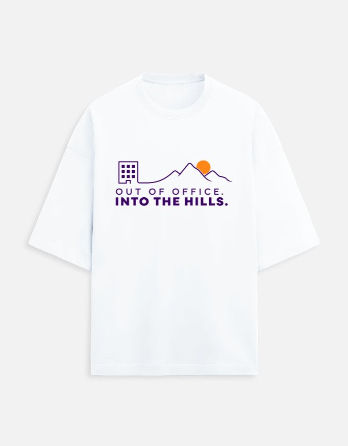 Out of Office Into the Hills Oversized Travel Tee | Khojo - Travel T-Shirts - Khojo Store