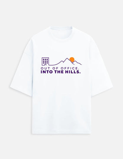Out of Office Into the Hills Oversized Travel Tee | Khojo - Travel T-Shirts - Khojo Store