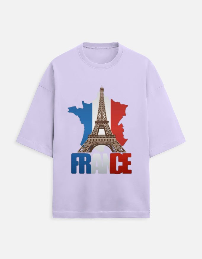 Oversized Tee | France - Travel Apparel - Khojo Store
