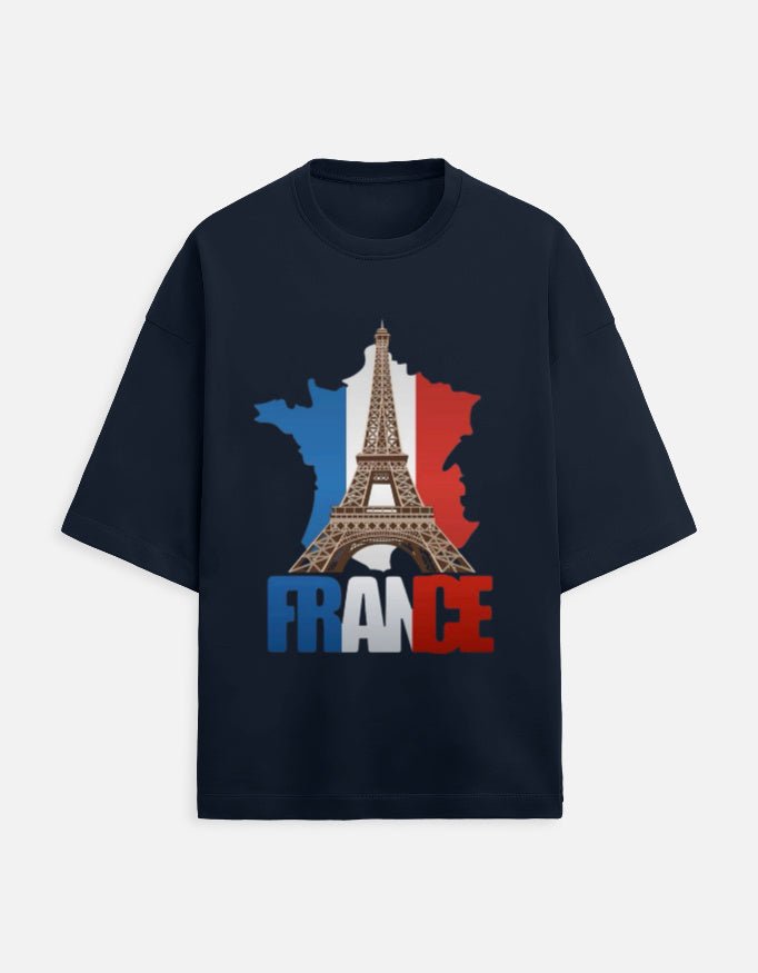 Oversized Tee | France - Travel Apparel - Khojo Store