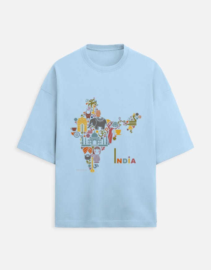 Oversized Tee | India - Travel Apparel - Khojo Store