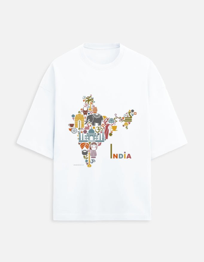 Oversized Tee | India - Travel Apparel - Khojo Store