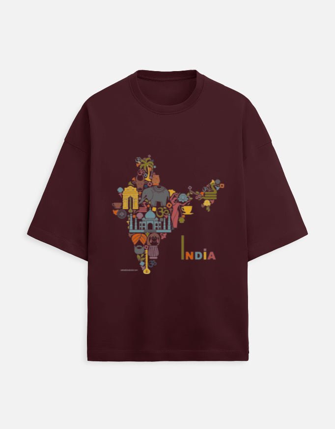 Oversized Tee | India - Travel Apparel - Khojo Store