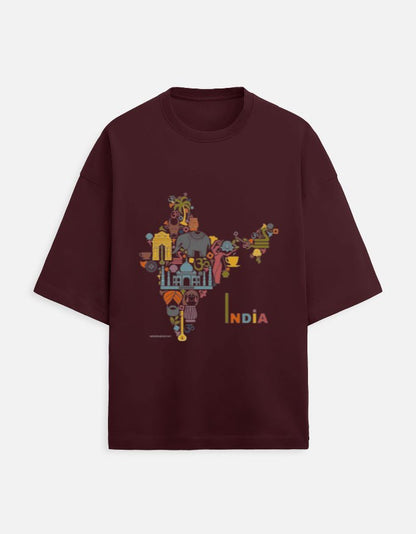 Oversized Tee | India - Travel Apparel - Khojo Store