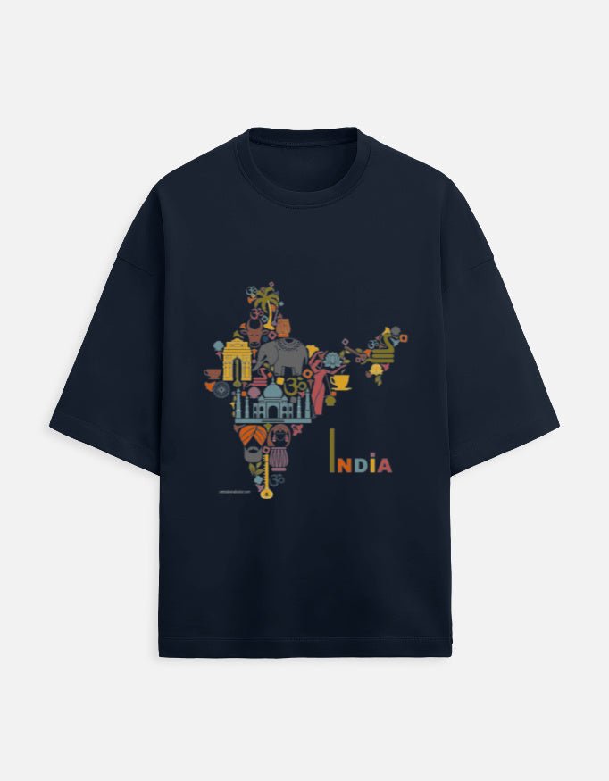 Oversized Tee | India - Travel Apparel - Khojo Store