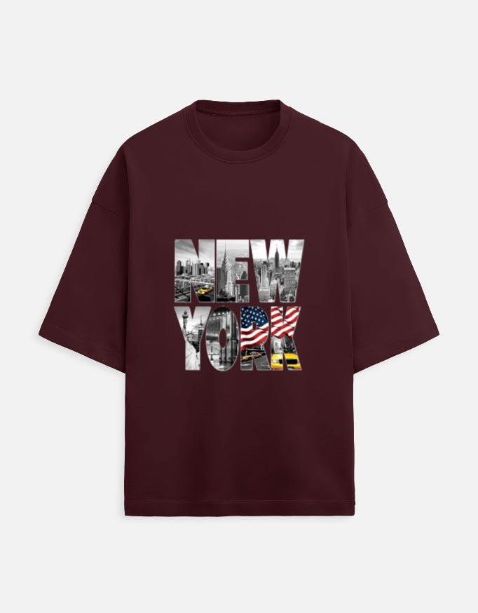 Oversized Tee | NewYork - Travel Apparel - Khojo Store