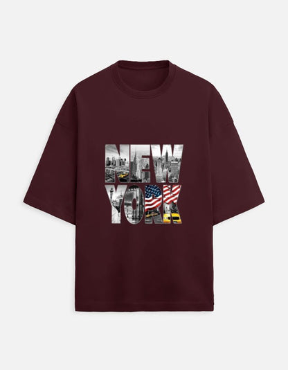 Oversized Tee | NewYork - Travel Apparel - Khojo Store