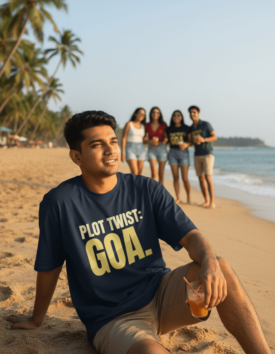 Oversized Tee | Plot Twist Goa - Travel Apparel - Khojo Store