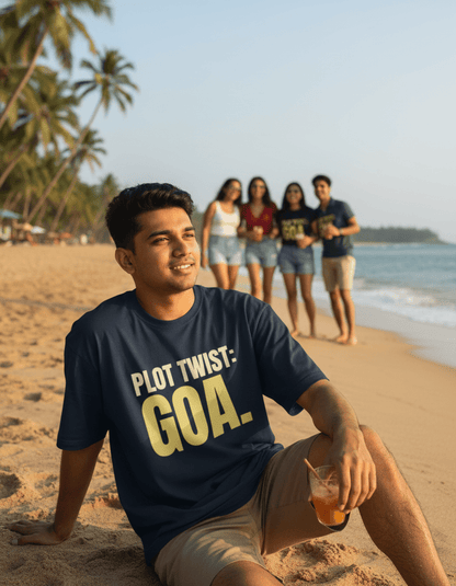 Oversized Tee | Plot Twist Goa - Travel Apparel - Khojo Store