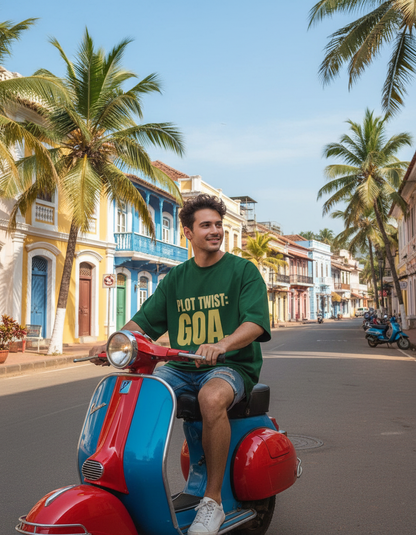 Oversized Tee | Plot Twist Goa - Travel Apparel - Khojo Store