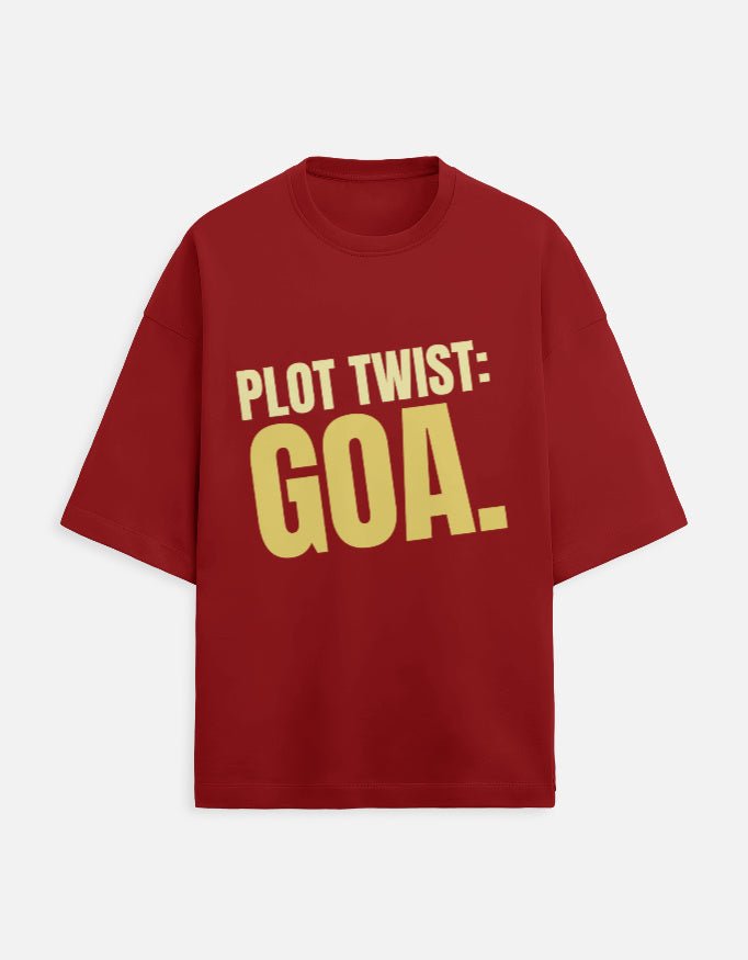 Oversized Tee | Plot Twist Goa - Travel Apparel - Khojo Store