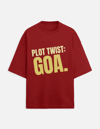 Oversized Tee | Plot Twist Goa - Travel Apparel - Khojo Store