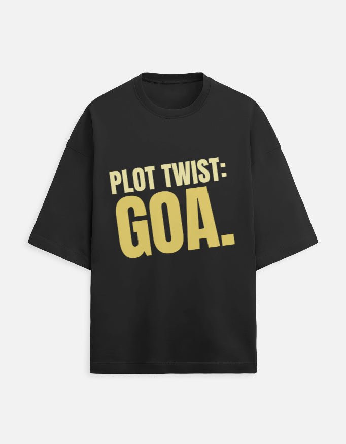 Oversized Tee | Plot Twist Goa - Travel Apparel - Khojo Store