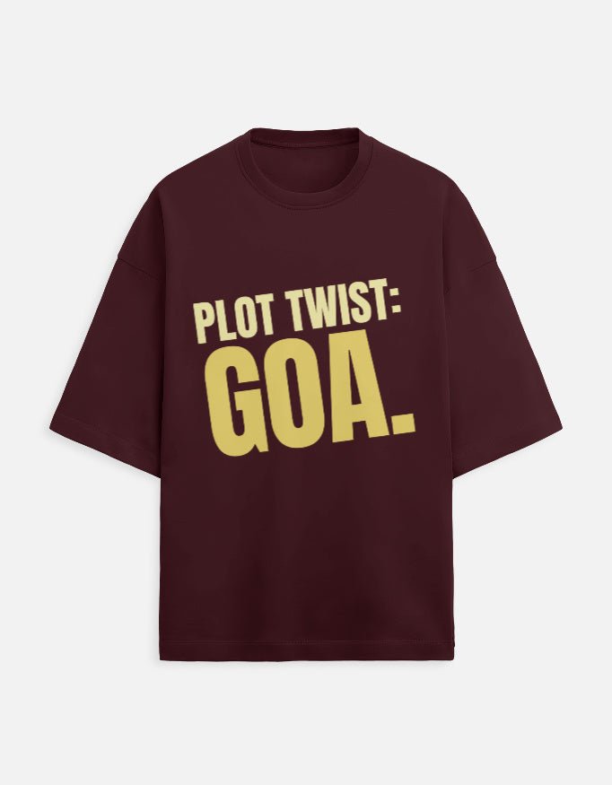 Oversized Tee | Plot Twist Goa - Travel Apparel - Khojo Store