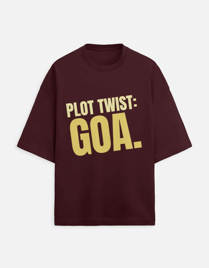 Oversized Tee | Plot Twist Goa - Travel Apparel - Khojo Store