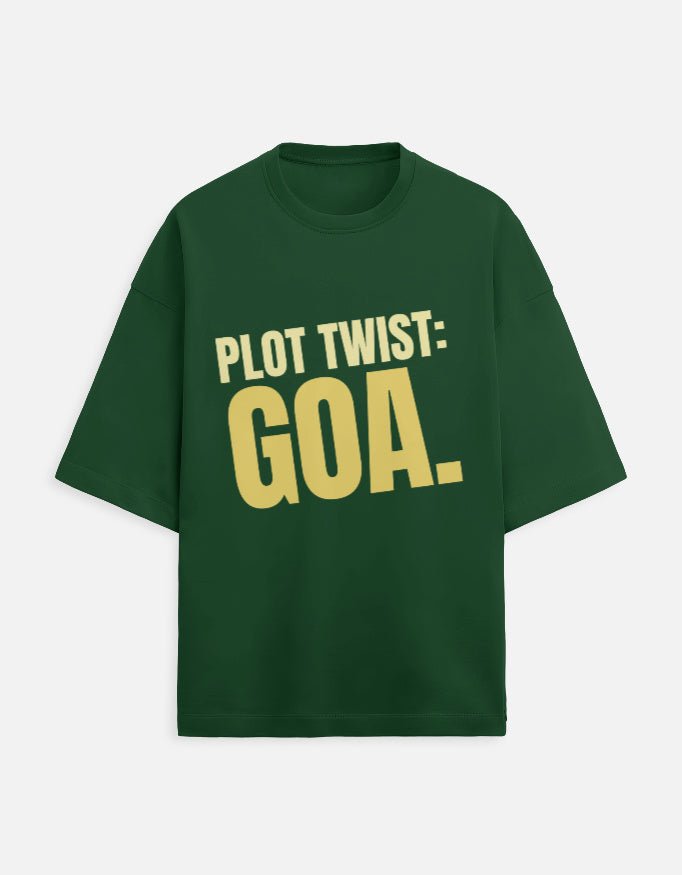 Oversized Tee | Plot Twist Goa - Travel Apparel - Khojo Store
