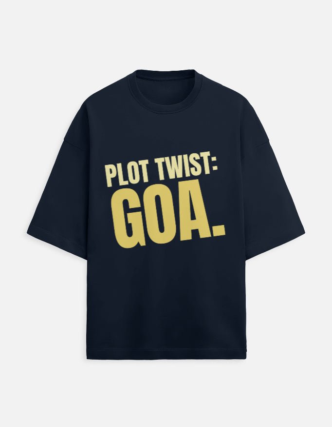 Oversized Tee | Plot Twist Goa - Travel Apparel - Khojo Store