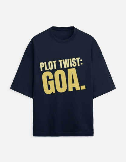 Oversized Tee | Plot Twist Goa - Travel Apparel - Khojo Store