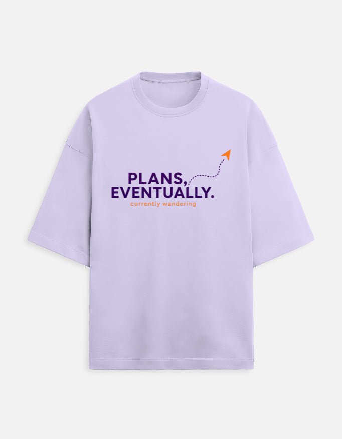 Plans, Eventually Oversized Terry Tee – Funny Travel T-Shirt | Khojo - Travel Apparel - Khojo Store