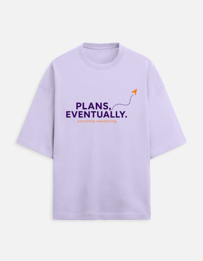 Plans, Eventually Oversized Terry Tee – Funny Travel T-Shirt | Khojo - Travel Apparel - Khojo Store
