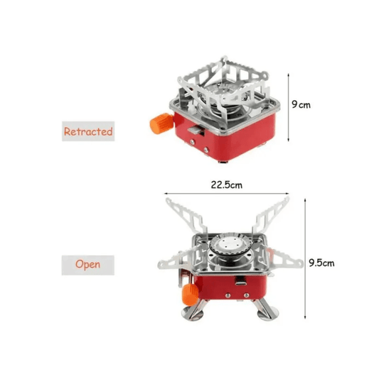 PORTABLE GAS STOVE WITH BUTANE CYLINDER - Camping Gear - Khojo Store
