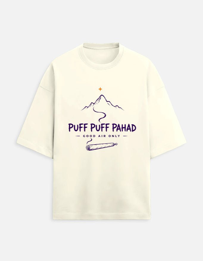 Puff Puff Pahad Oversized Tee | Khojo - Travel Apparel - Khojo Store