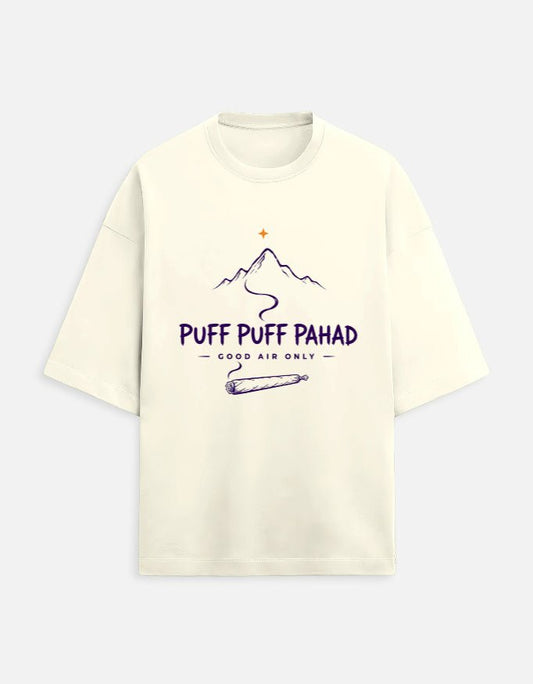 Puff Puff Pahad Oversized Tee | Khojo - Travel Apparel - Khojo Store