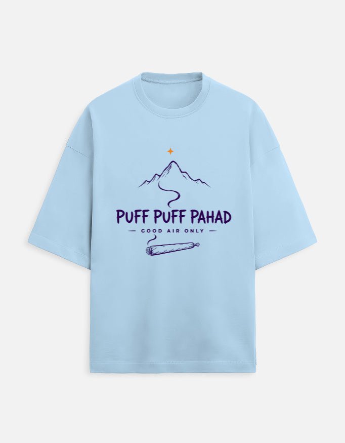 Puff Puff Pahad Oversized Tee | Khojo - Travel Apparel - Khojo Store