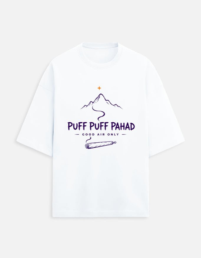 Puff Puff Pahad Oversized Tee | Khojo - Travel Apparel - Khojo Store