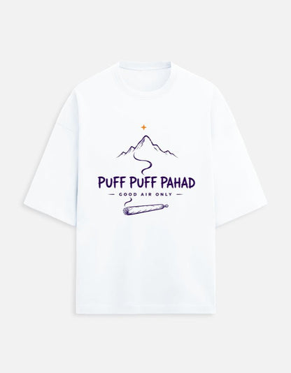 Puff Puff Pahad Oversized Tee | Khojo - Travel Apparel - Khojo Store