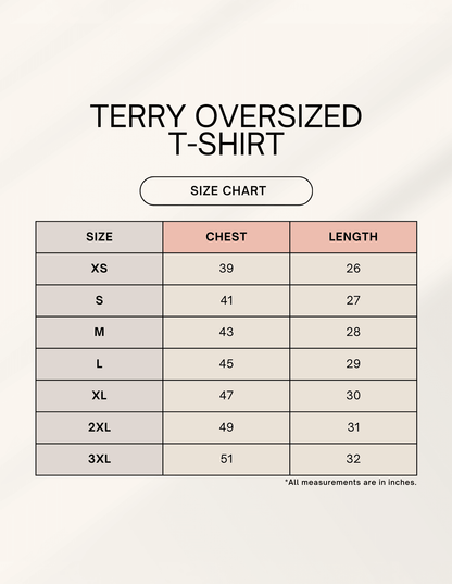 Puff. Puff. Passport. Oversized Terry Tee for Travellers | Khojo - Travel Apparel - Khojo Store