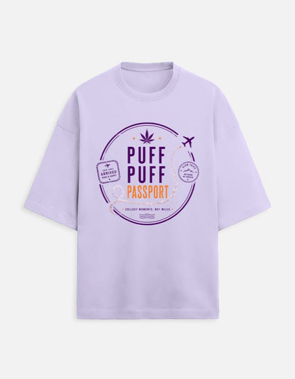 Puff. Puff. Passport. Oversized Terry Tee for Travellers | Khojo - Travel Apparel - Khojo Store