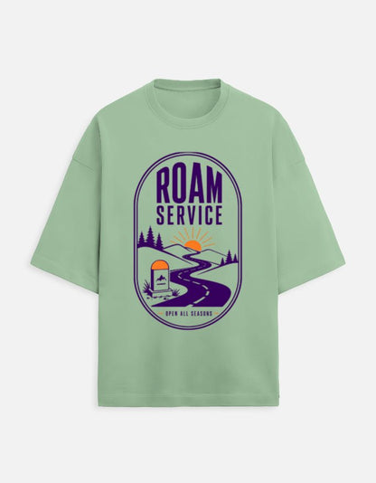 Roam Service Oversized Travel Tee | Khojo - Travel T-Shirts - Khojo Store