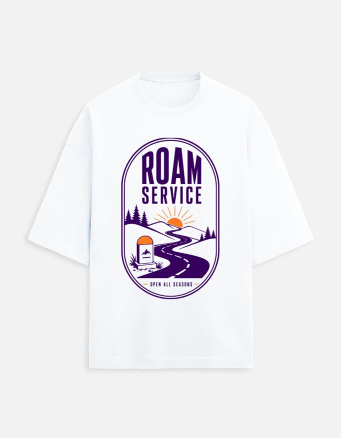 Roam Service Oversized Travel Tee | Khojo - Travel T-Shirts - Khojo Store