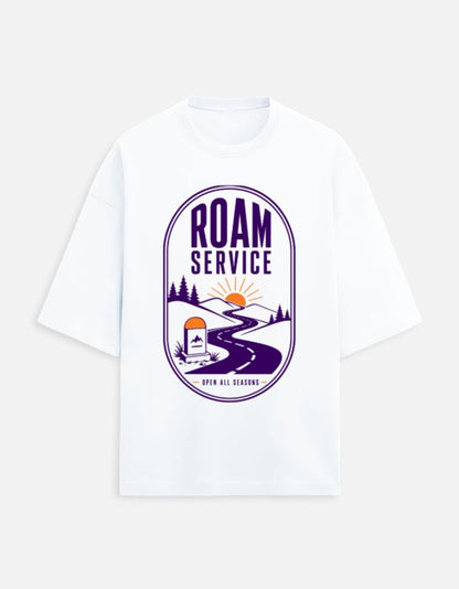 Roam Service Oversized Travel Tee | Khojo - Travel T-Shirts - Khojo Store