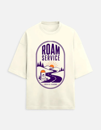 Roam Service Oversized Travel Tee | Khojo - Travel T-Shirts - Khojo Store
