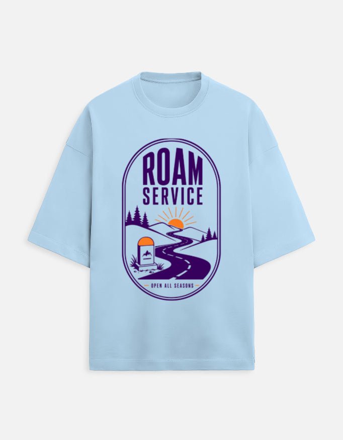 Roam Service Oversized Travel Tee | Khojo - Travel T-Shirts - Khojo Store