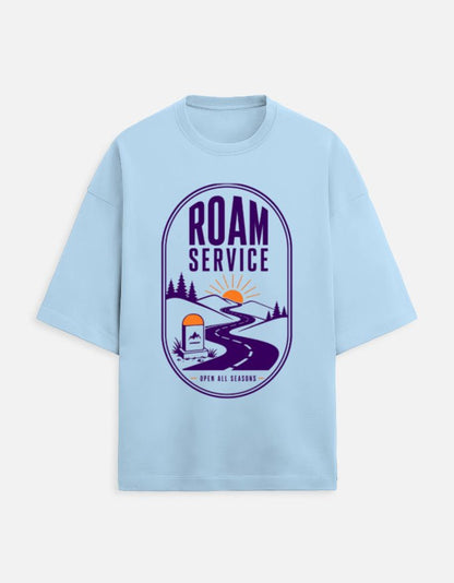 Roam Service Oversized Travel Tee | Khojo - Travel T-Shirts - Khojo Store