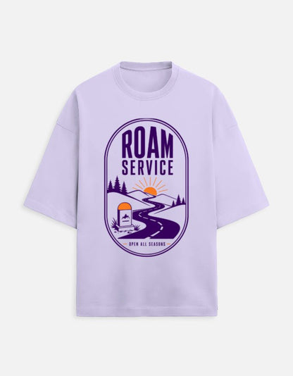 Roam Service Oversized Travel Tee | Khojo - Travel T-Shirts - Khojo Store