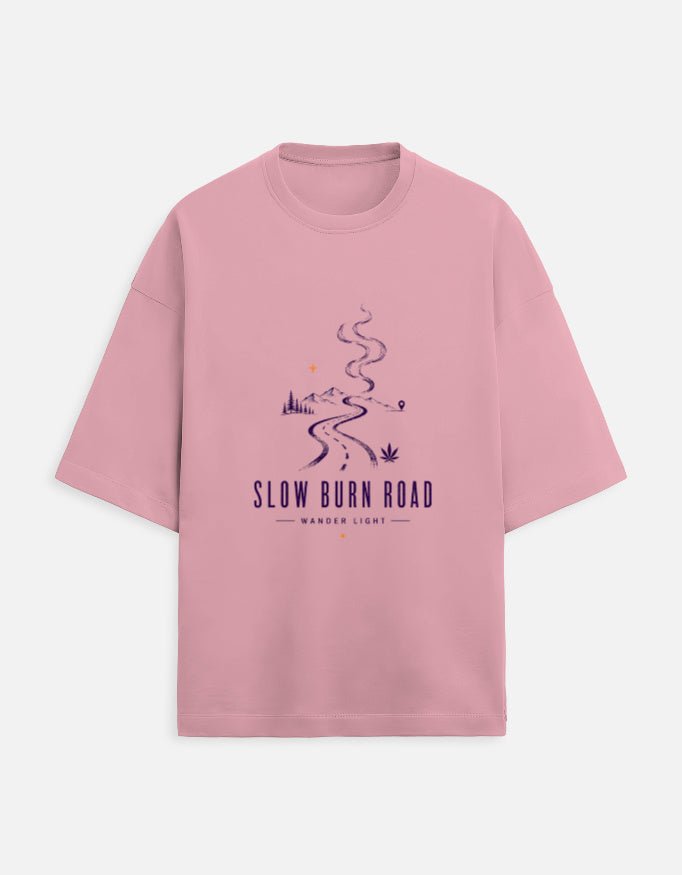 Slow Burn Road Oversized Tee | Khojo - Travel Apparel - Khojo Store