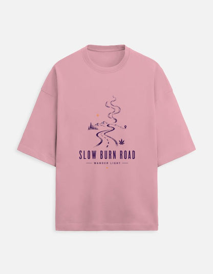 Slow Burn Road Oversized Tee | Khojo - Travel Apparel - Khojo Store