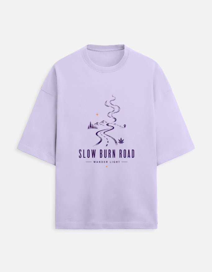 Slow Burn Road Oversized Tee | Khojo - Travel Apparel - Khojo Store