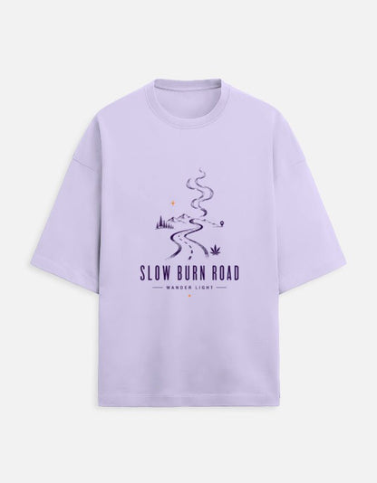 Slow Burn Road Oversized Tee | Khojo - Travel Apparel - Khojo Store