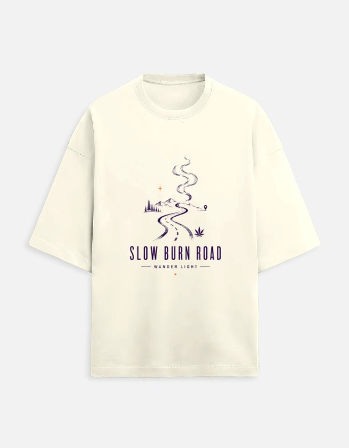 Slow Burn Road Oversized Tee | Khojo - Travel Apparel - Khojo Store
