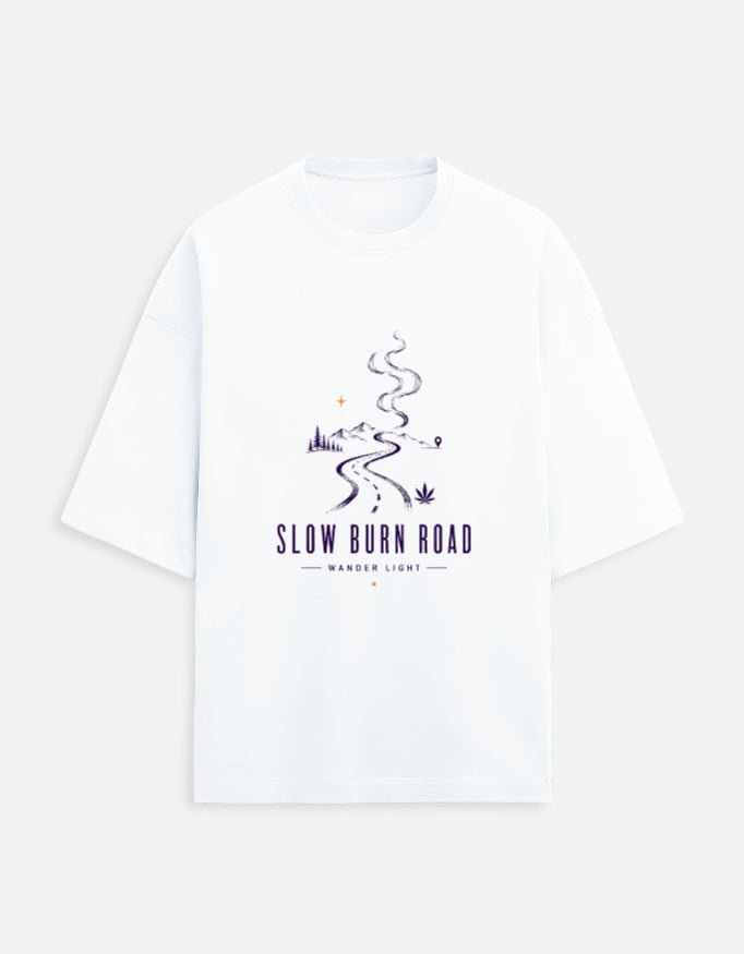 Slow Burn Road Oversized Tee | Khojo - Travel Apparel - Khojo Store