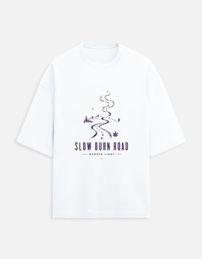 Slow Burn Road Oversized Tee | Khojo - Travel Apparel - Khojo Store