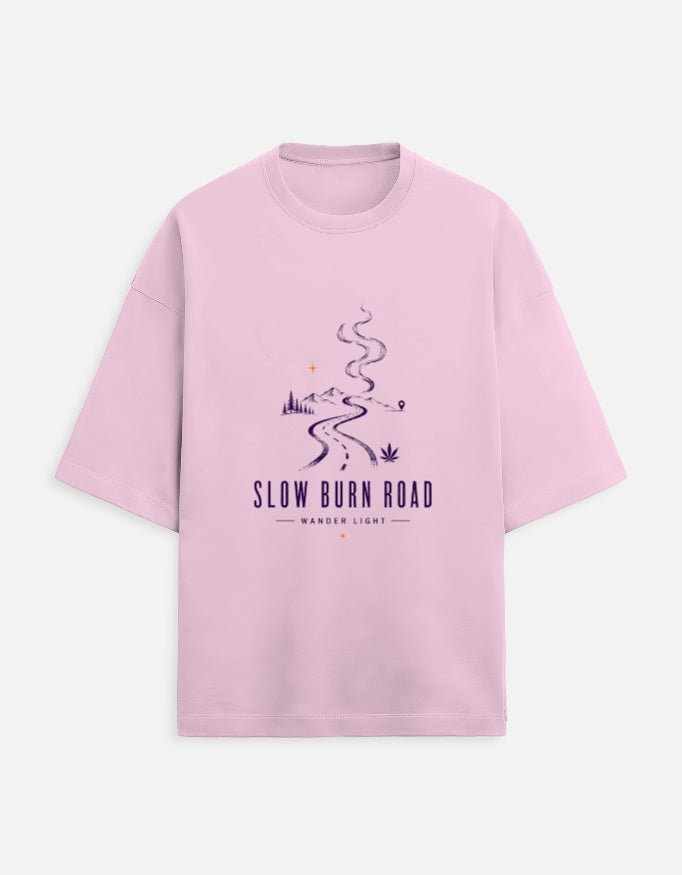 Slow Burn Road Oversized Tee | Khojo - Travel Apparel - Khojo Store